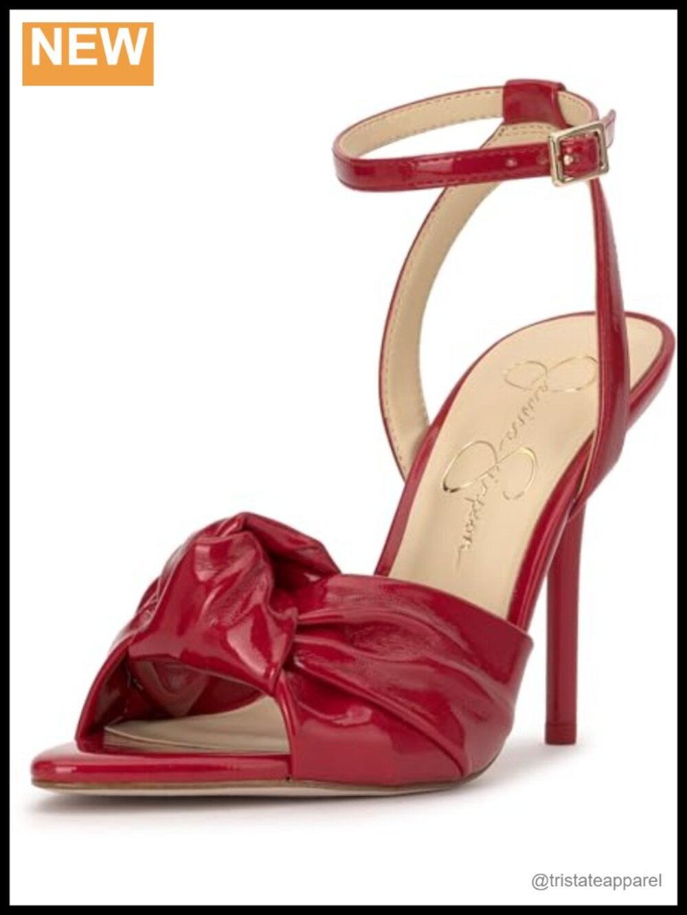 Jessica Simpson Neveny Faux Leather Stiletto Heeled Sandal